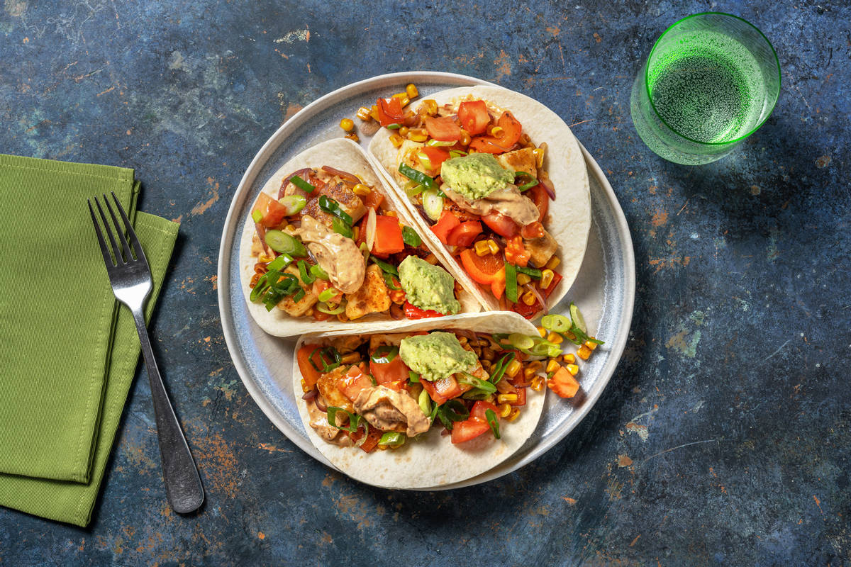 Sweetcorn and Bell Pepper Tacos