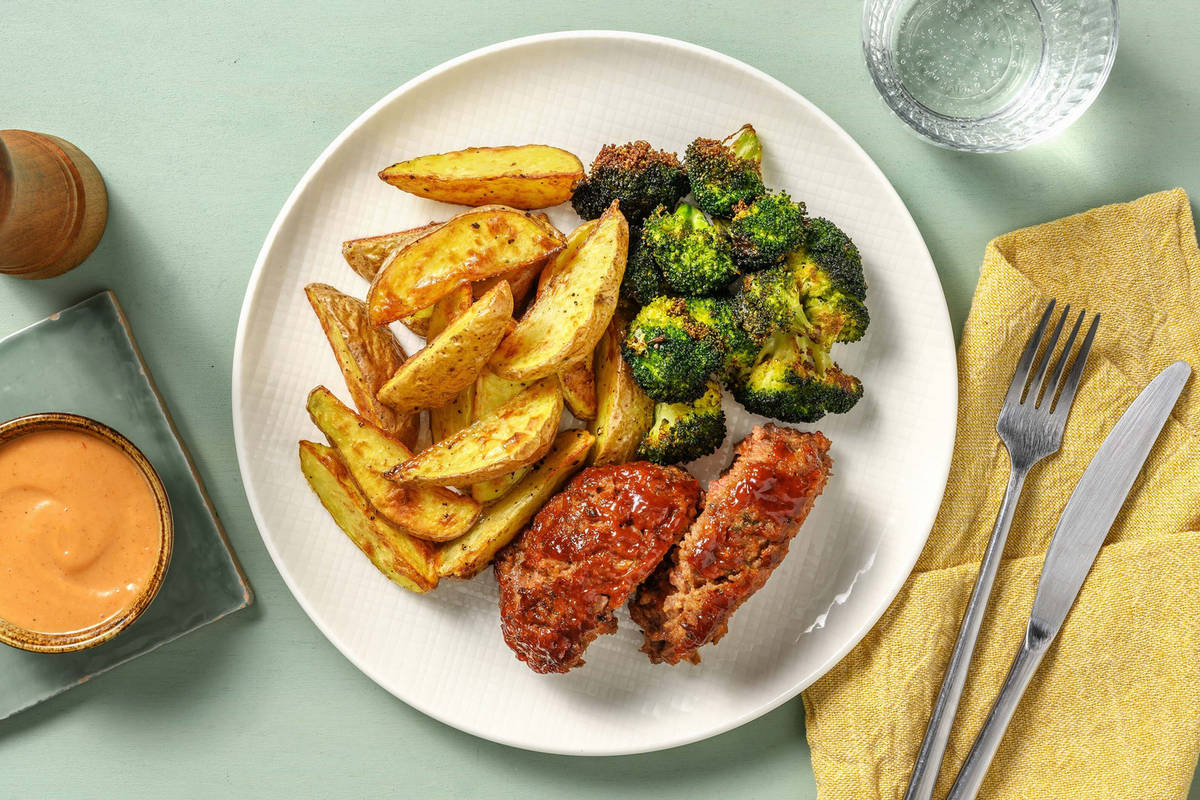 Polpettone glassato alla salsa BBQ