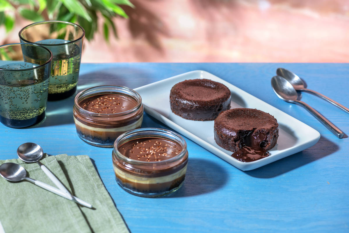 Dessert Bundle | Chocolate Lava Cake and Zillionaire Cheesecake