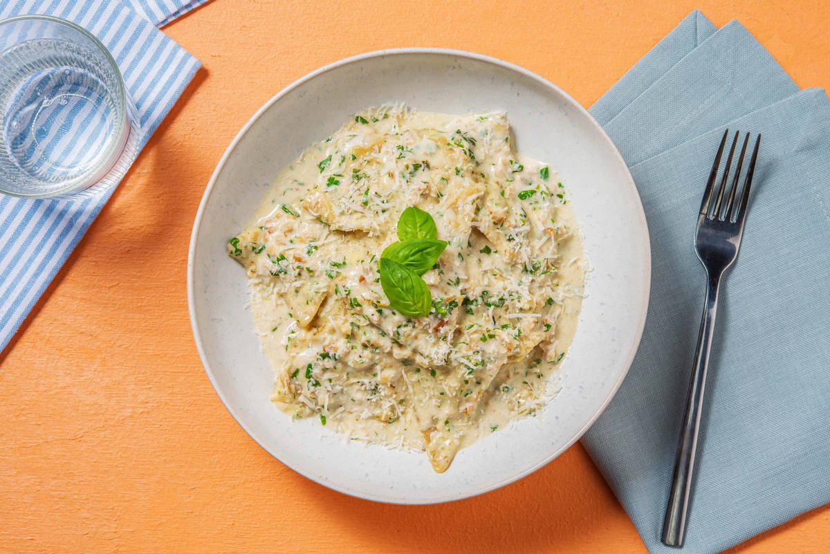 Ravioli di zucchine trombetta d'Albenga