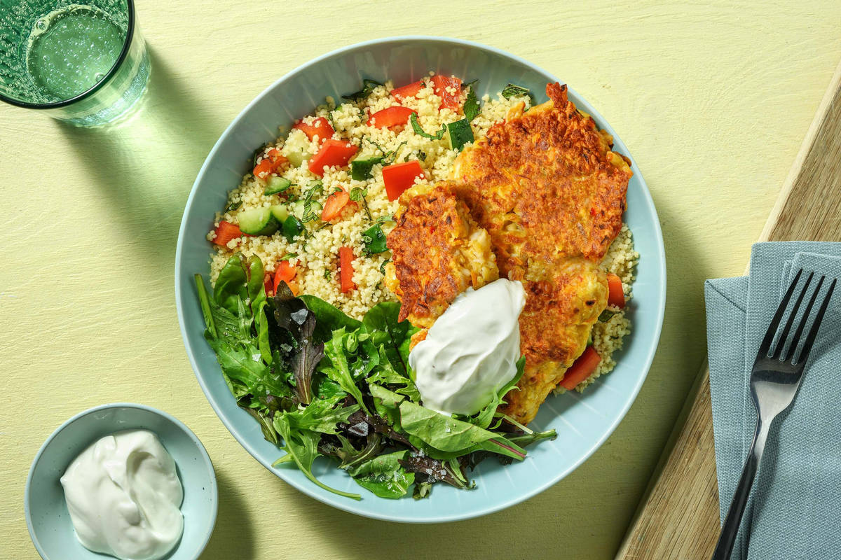 Pannstekta halloumifritters