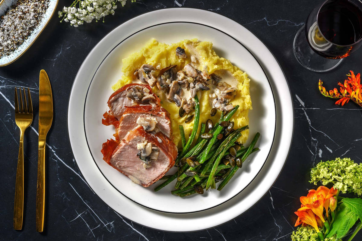 Prosciuttosvøbt svinemørbrad