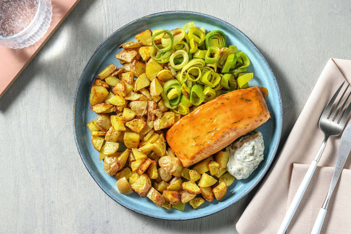  Salmone marinato con miele e salsa di soia