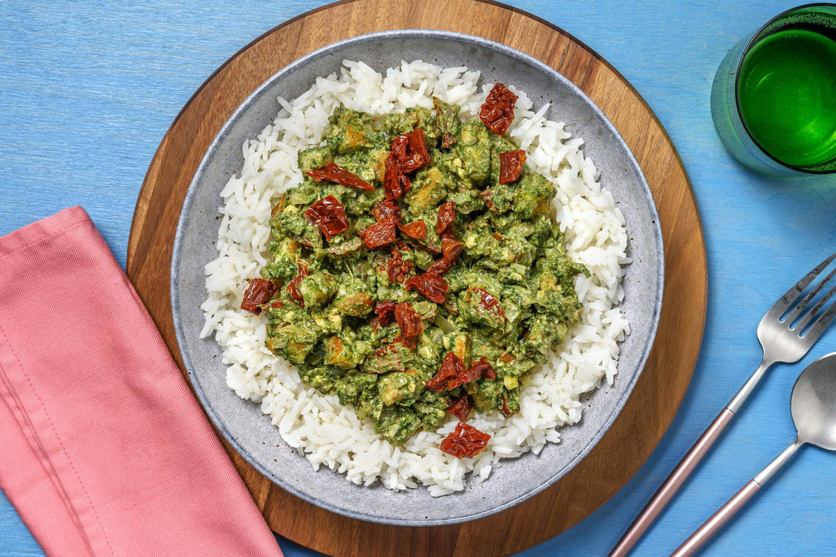 Palak paneer : fromage indien & épinards