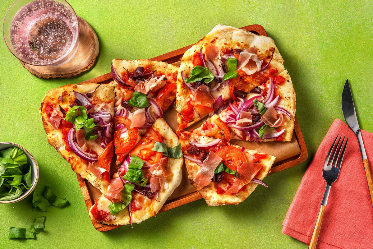 Prosciutto-naanizza