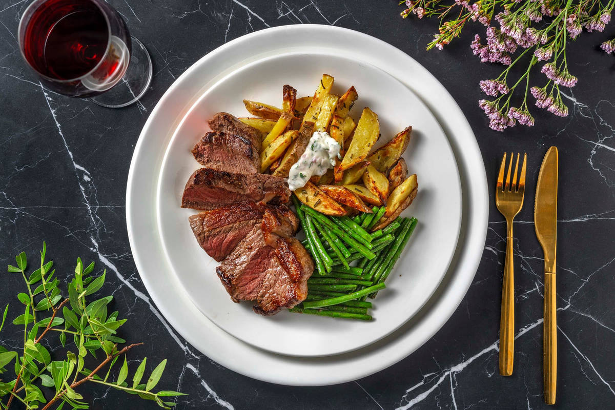 Stekt rumpstek och bearnaiseaioli