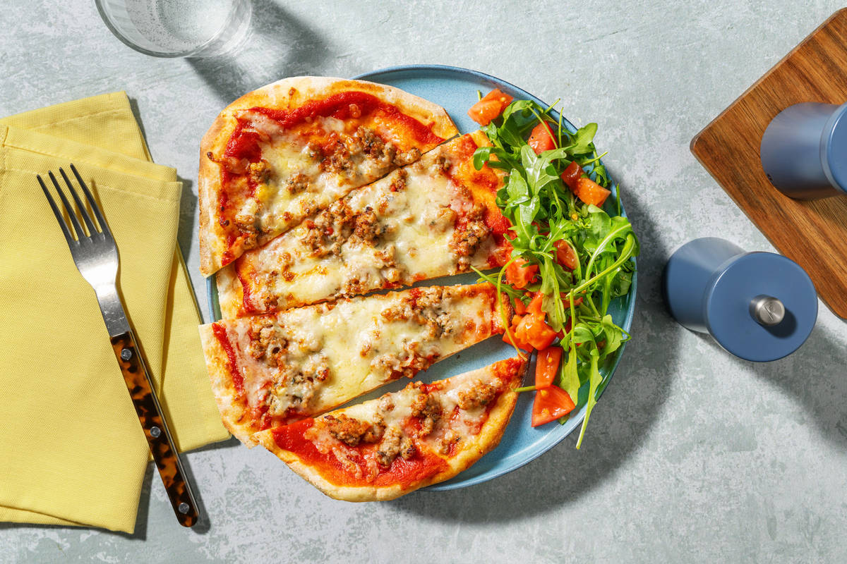 Italian Inspired Sausage Naanizza