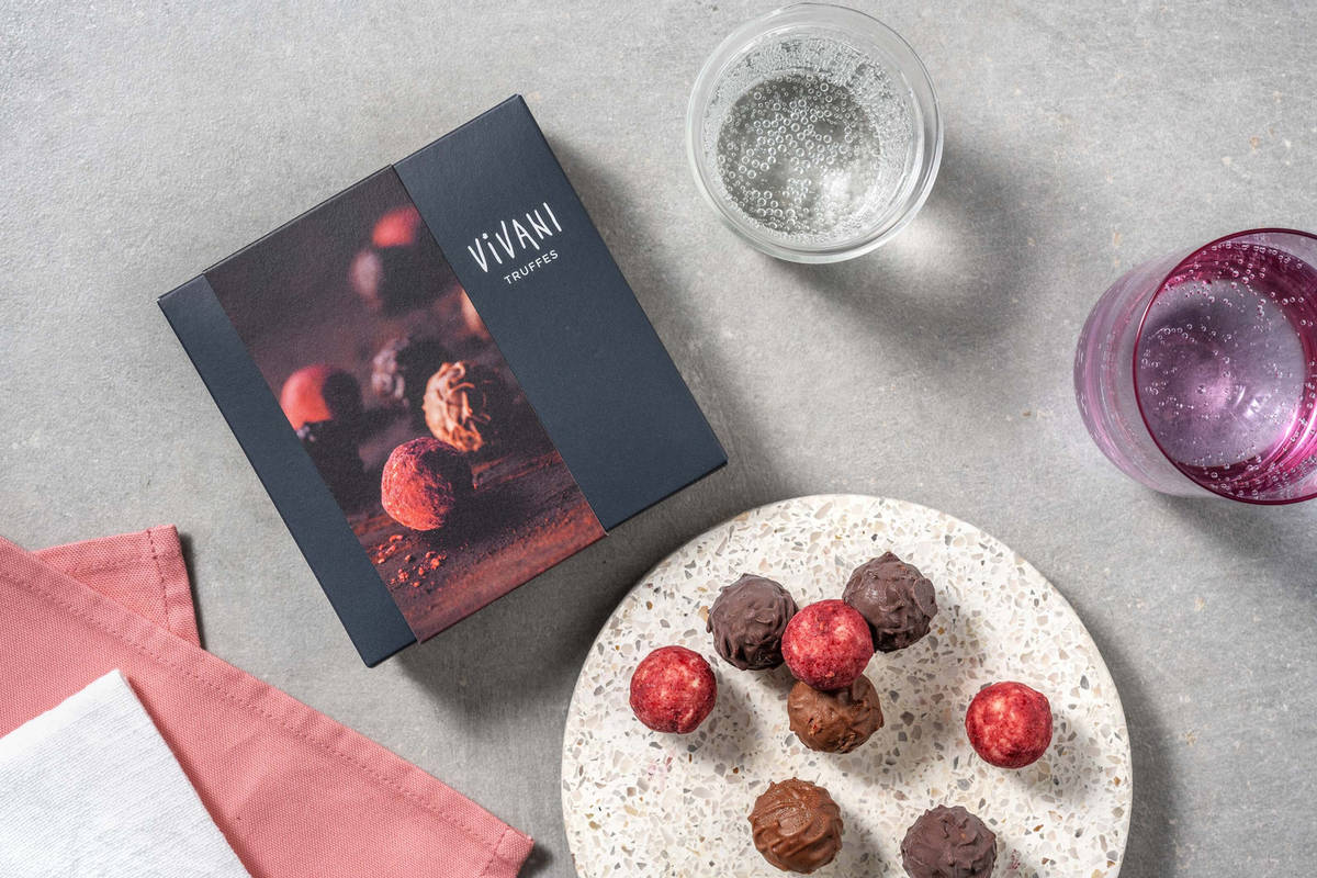 Feine Trüffelpralinen