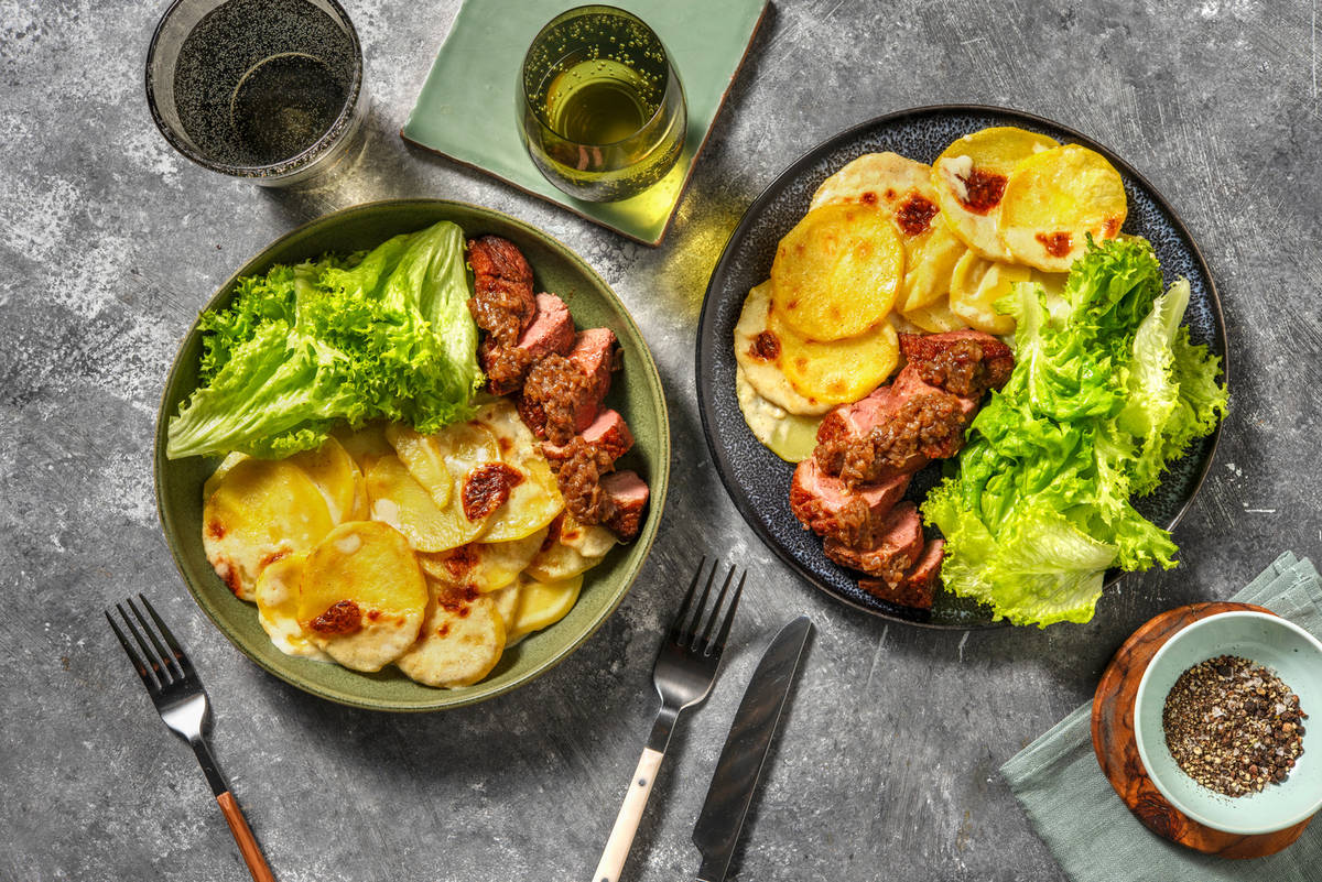 Gratin dauphinois & filet de canard
