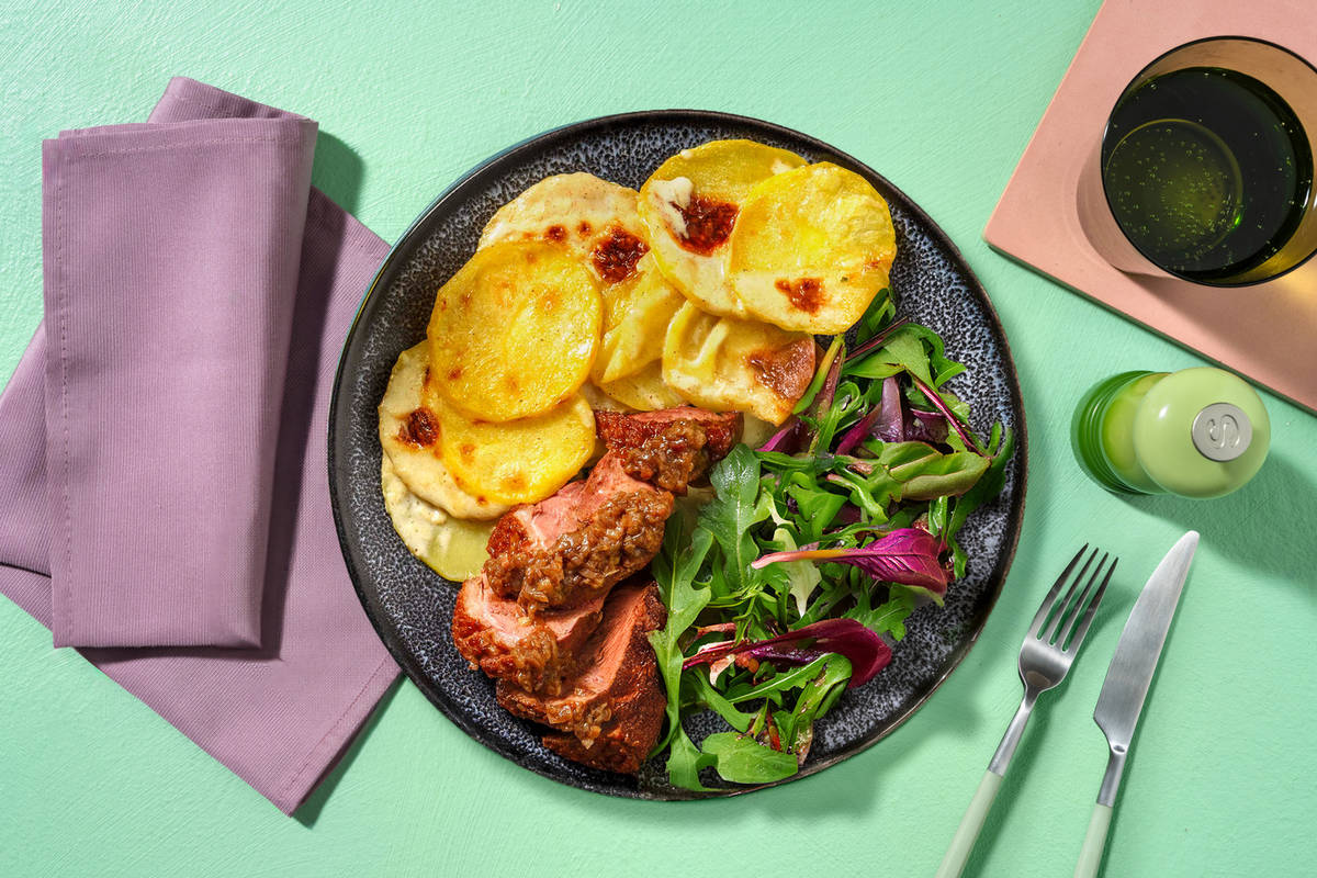 Filet de canette & gratin dauphinois