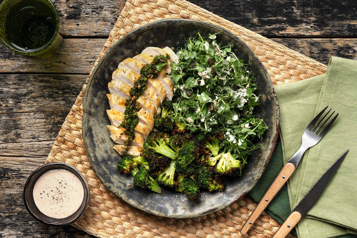 Chimichurri Drizzled Chicken Breast