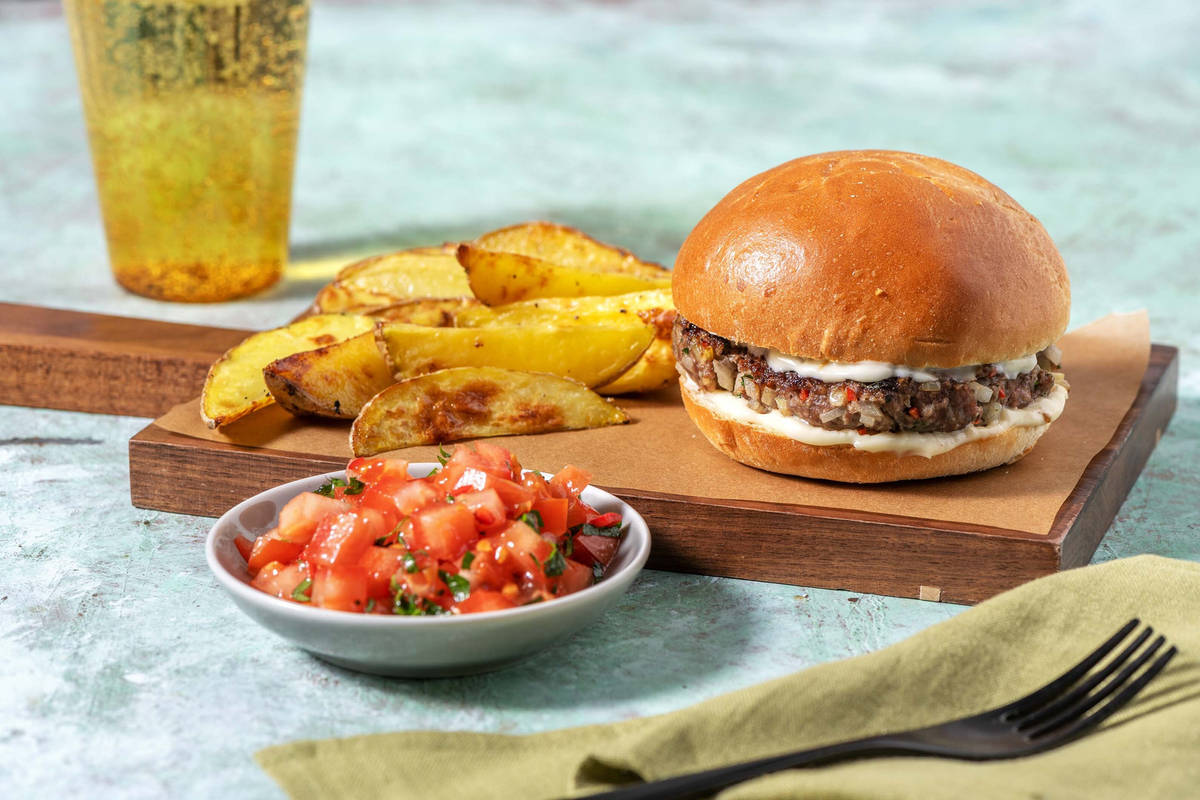 Hamburger sfizioso di carne alle erbe