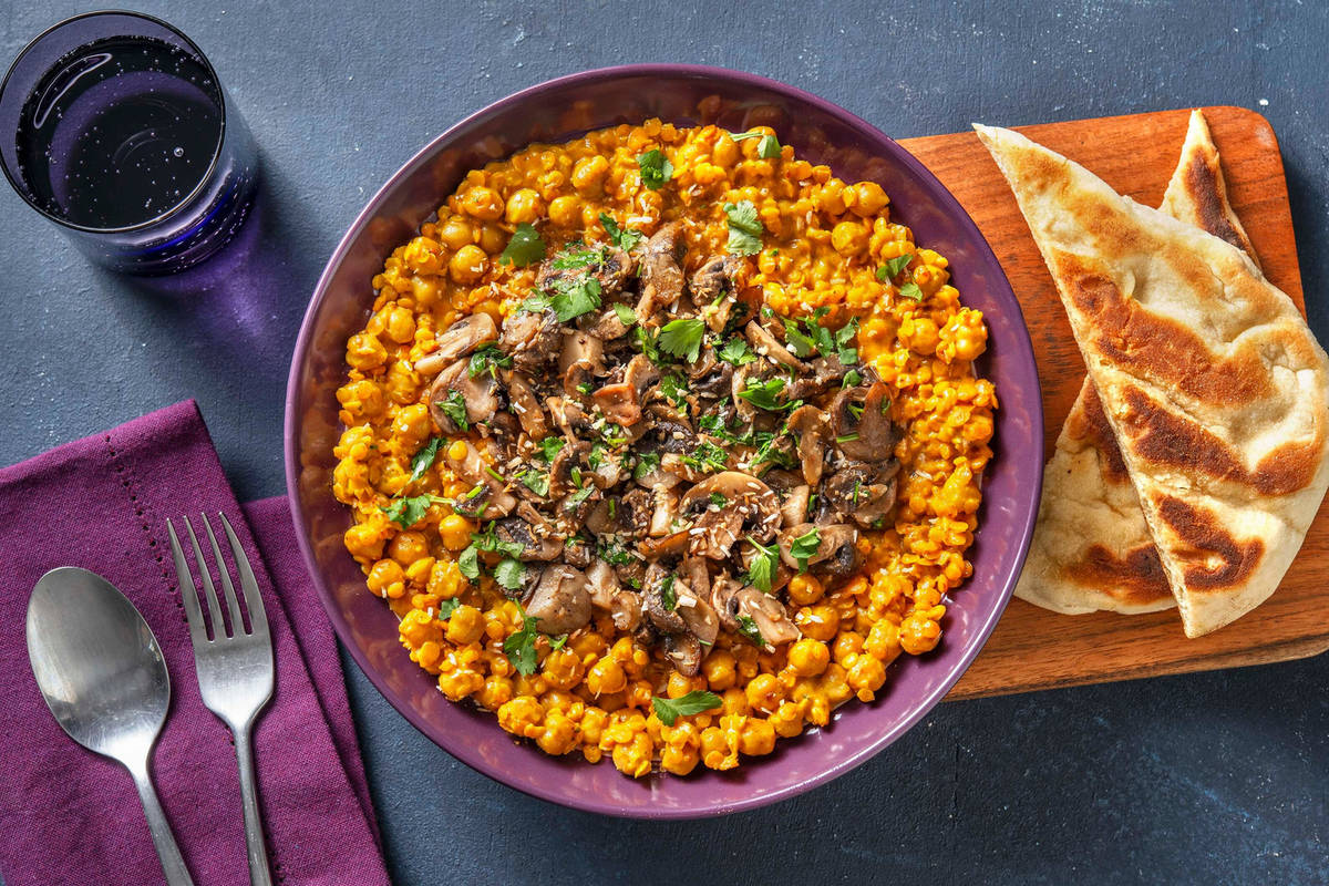 Coconut, Lentil and Chickpea Dal
