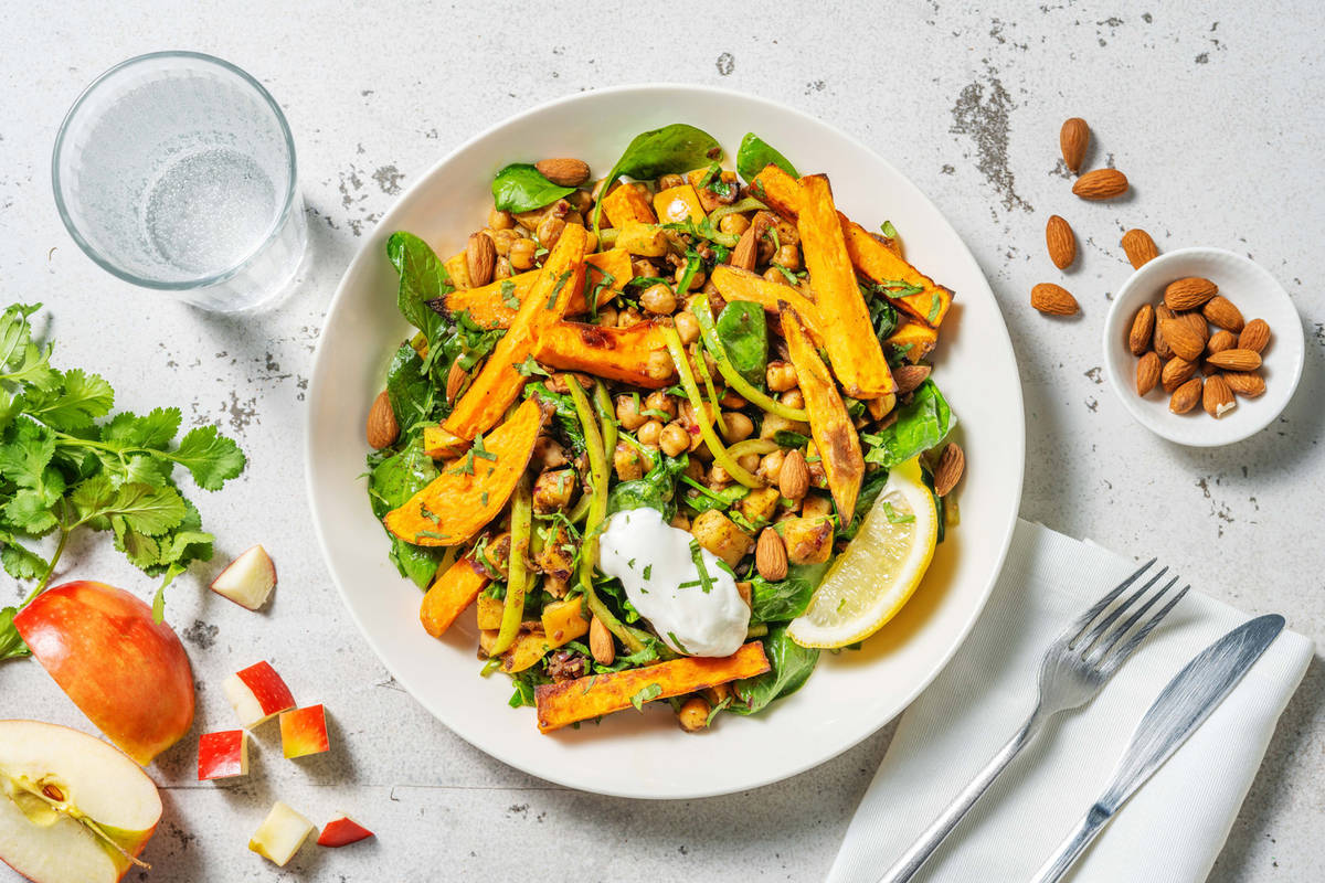 Midden-Oosters gekruide veggiebowl