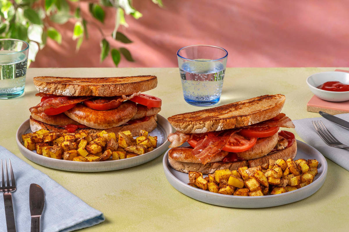 Sausage & Honey Bacon Breakfast Sandwich