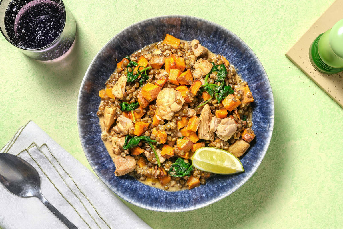 Creamy Spiced Lentil and Chicken Breast Curry