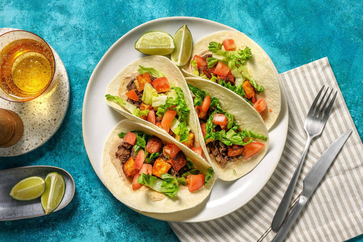 Kryddiga grillost-tacos