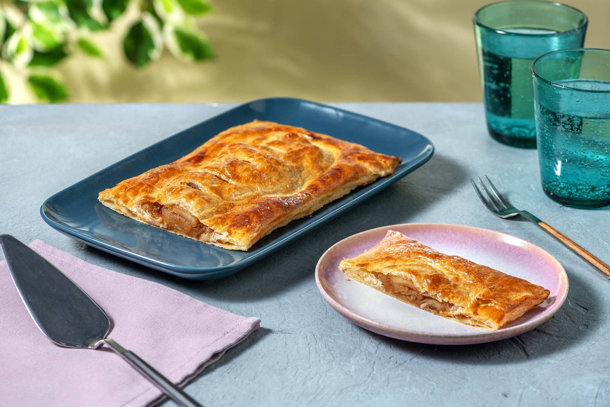 Pavés façon tarte aux pommes et au caramel maison