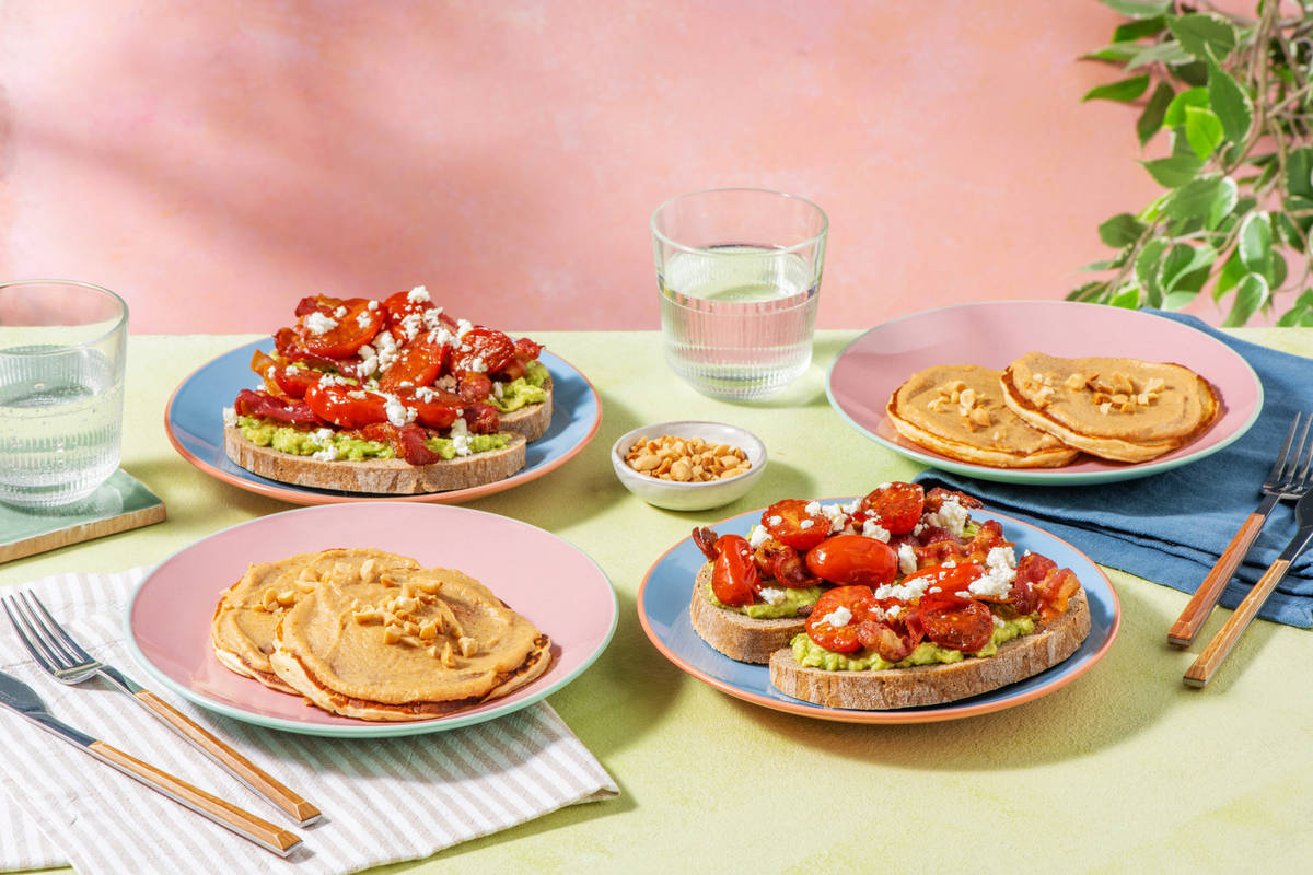 Crispy Bacon and Smashed Avocado on Toast