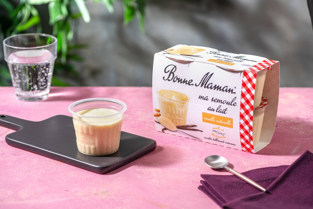 Semoule au lait vanille