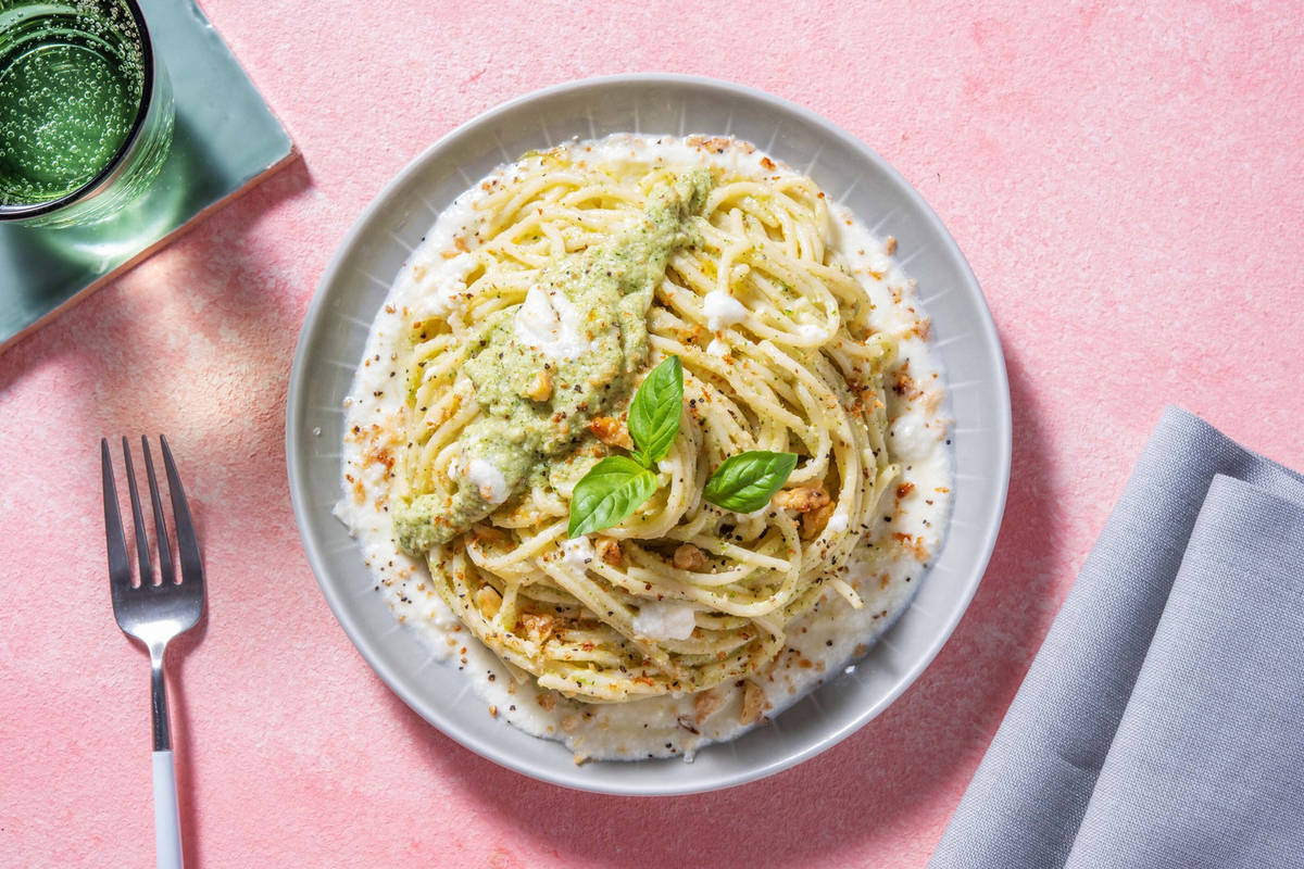 Spaghettoni alla crema di gorgonzola