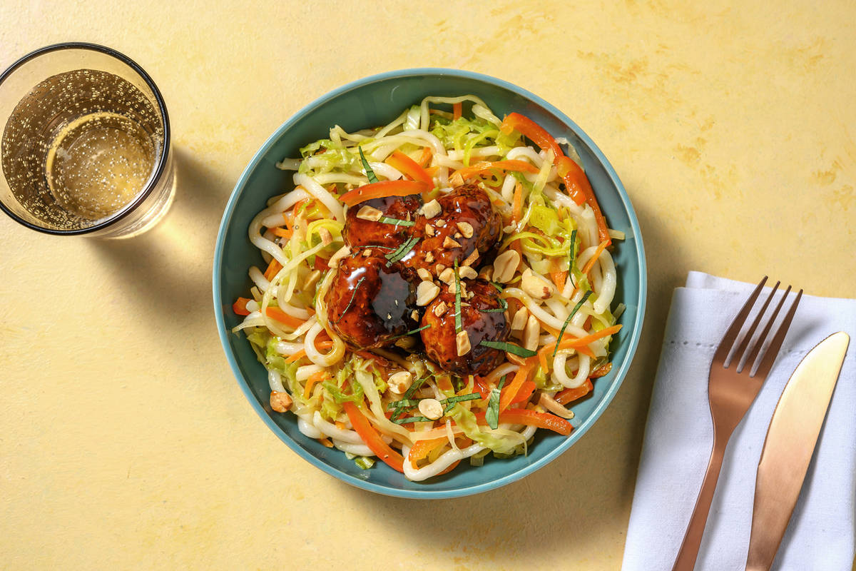 Sticky Thaise stijl gehaktballetjes 
