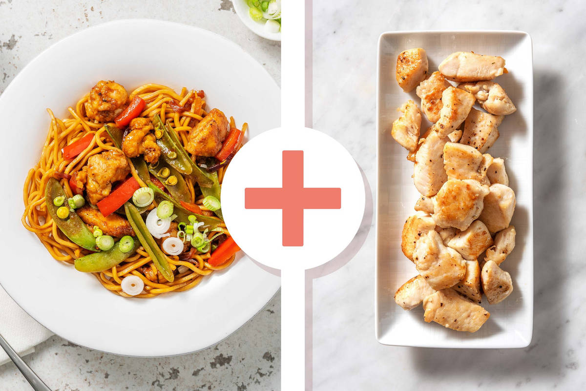 Sweet and Sticky Chicken Breast Noodles