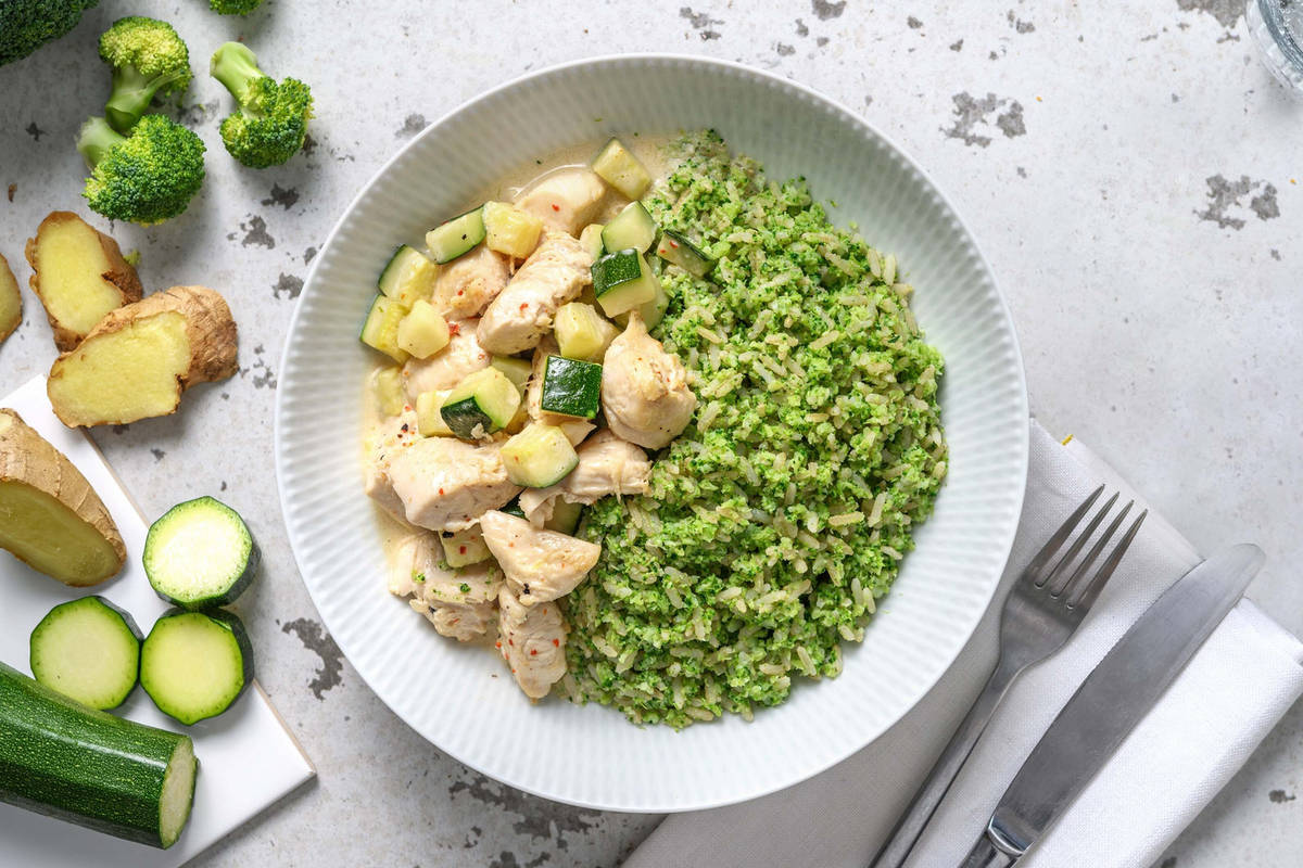 Poulet en sauce épicée à la noix de coco