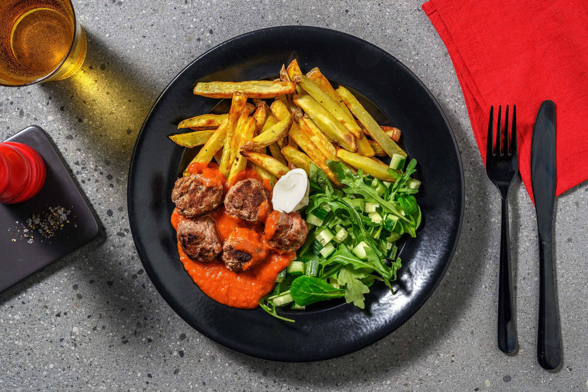 Balletjes in tomatensaus