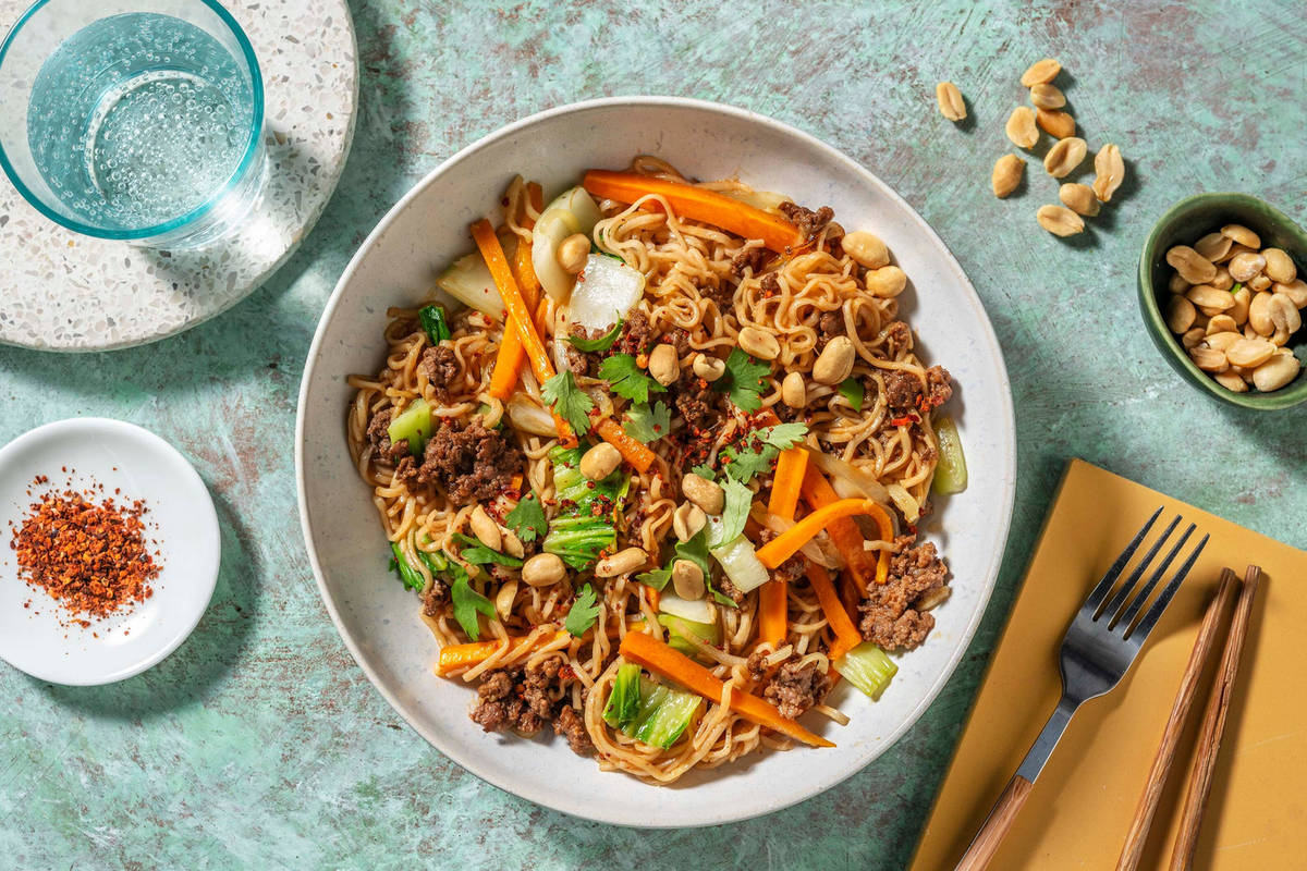 Hurtig plantefarswok