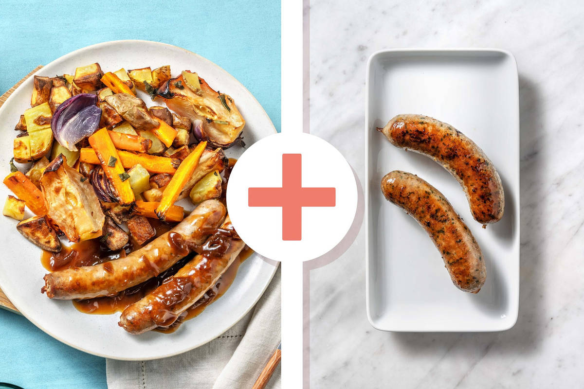 Double Honey and Mustard Sausage Traybake