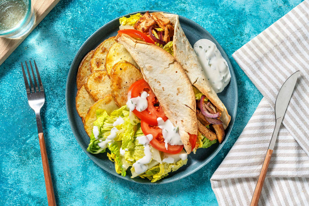 Vegetarisk gyrowrap