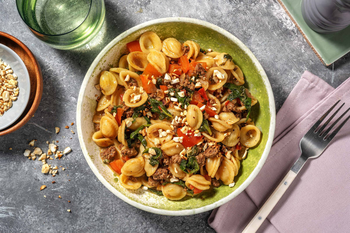 Fusionpasta ragù bianco met ras el hanout 