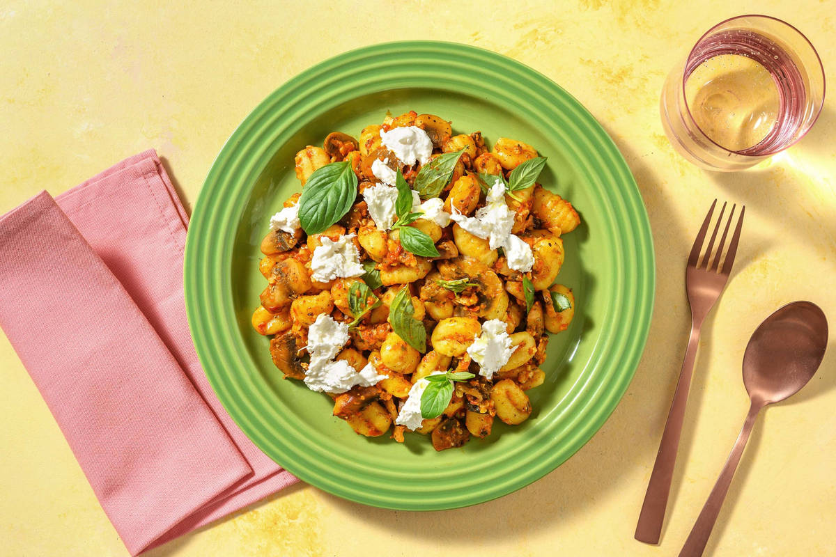 Gnocchi al funghi & mozzarella