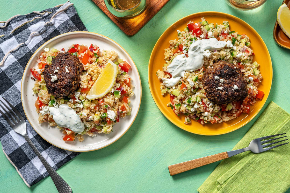 Grekiska nötfärsbiffar