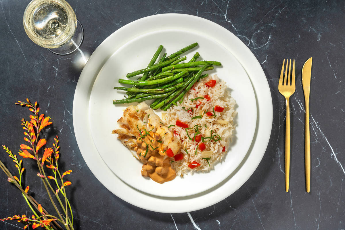 Cabillaud & crème de chorizo