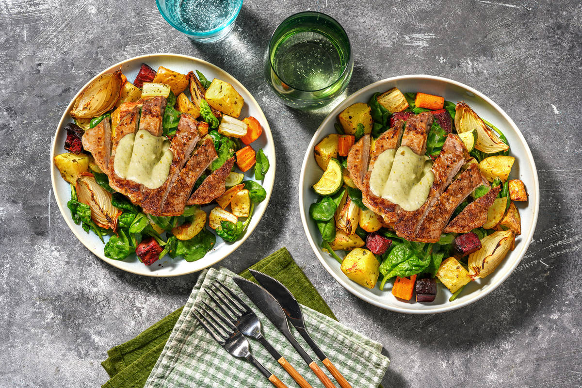 Lynstegt svineschnitzel