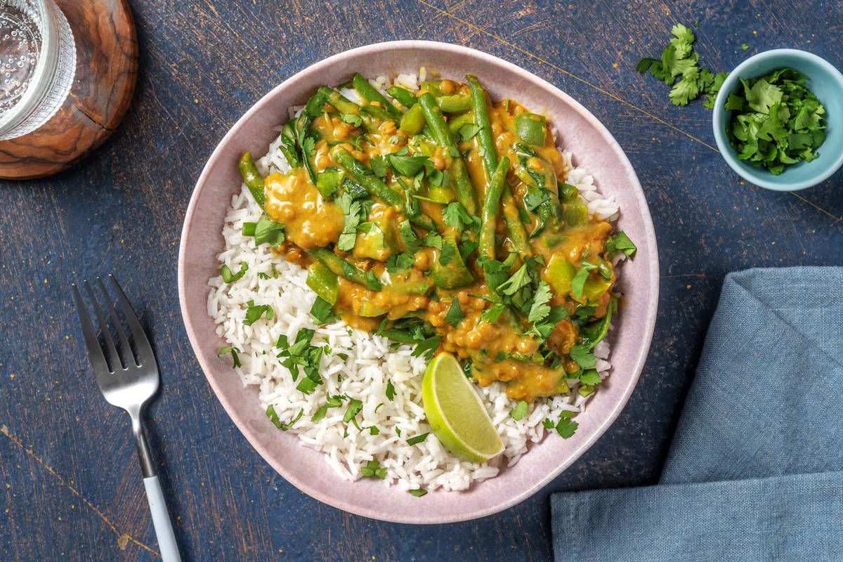 Curry di lenticchie ai profumi Thai