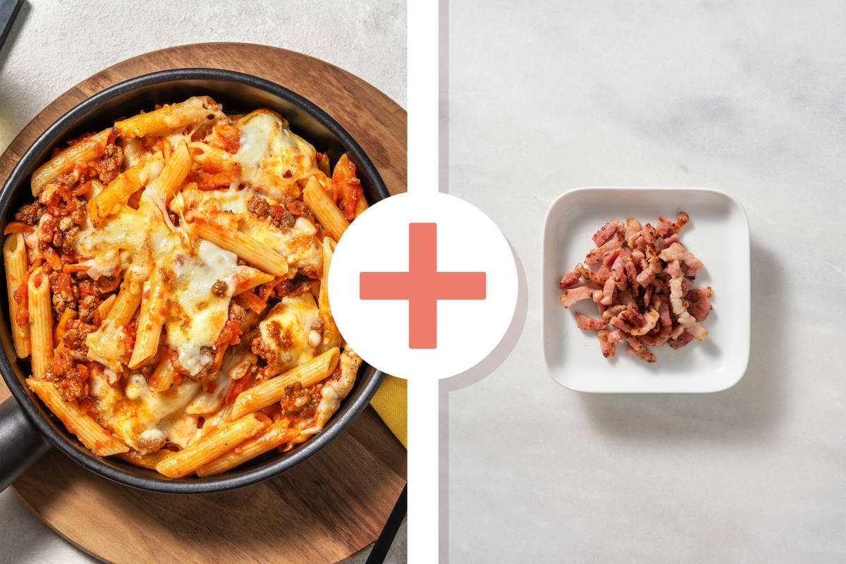 Bacon Penne Ragu Alforno