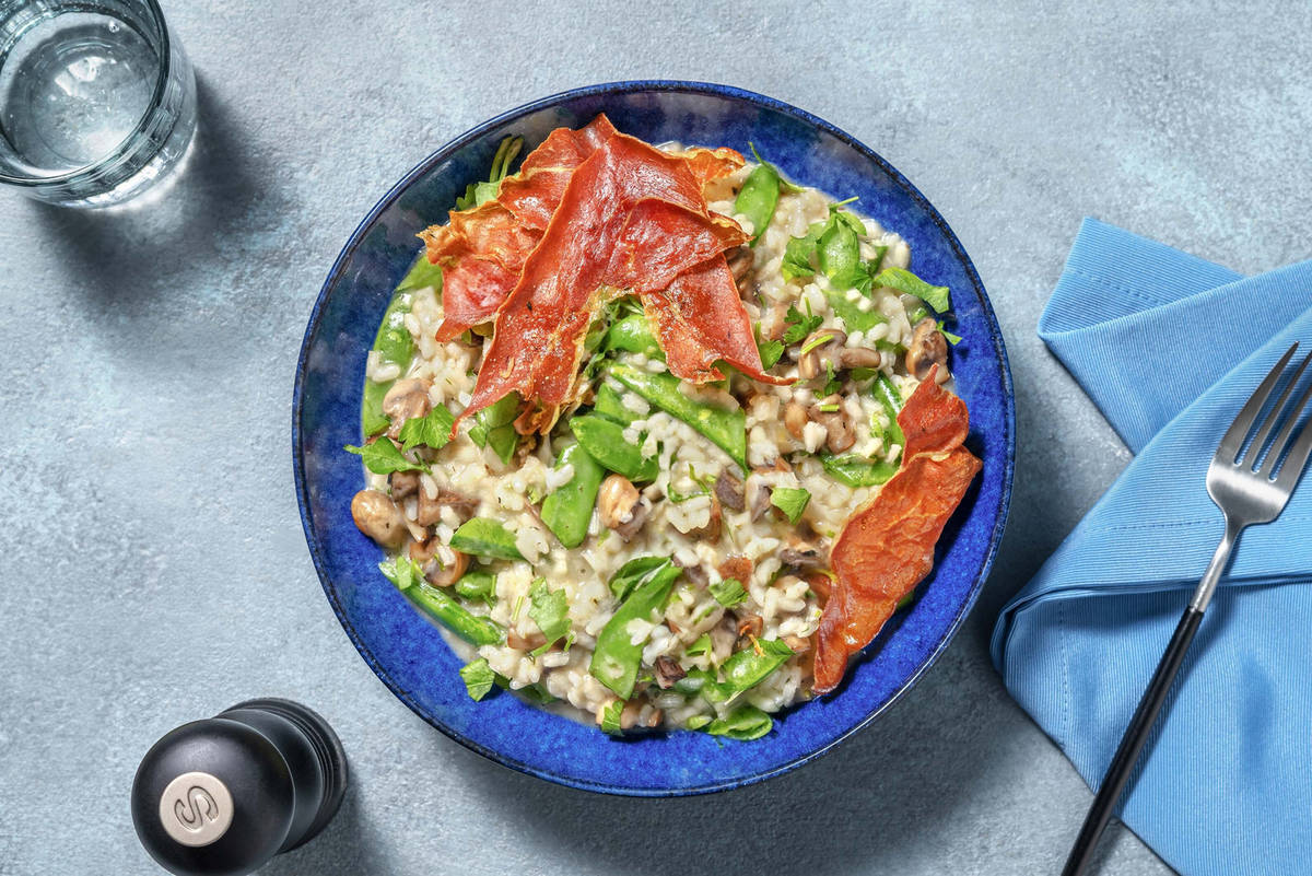 Cremet prosciutto-risotto