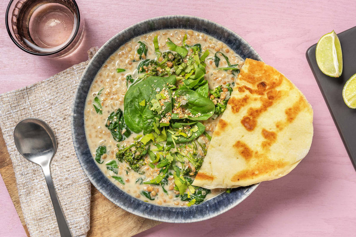 Monggo philippin ou lentilles au lait de coco