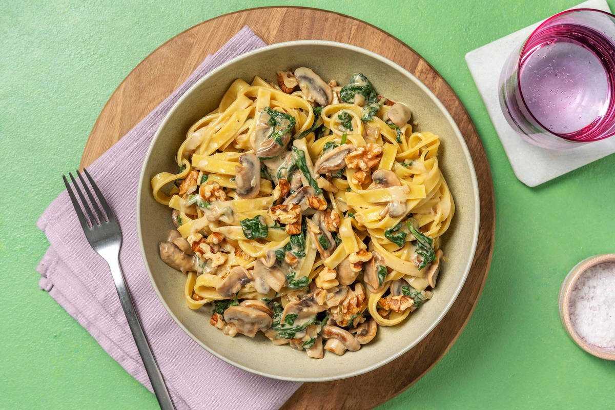 Tagliatelle sauce au bleu & noix