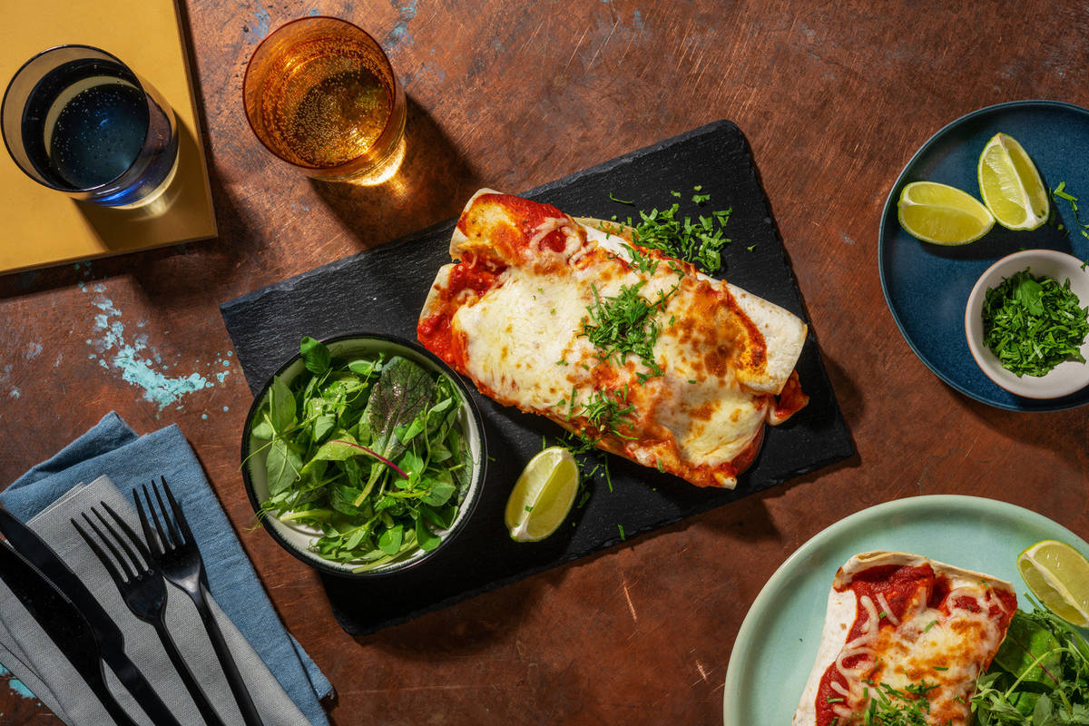 Enchiladas tex-mex poulet, poivron & cheddar