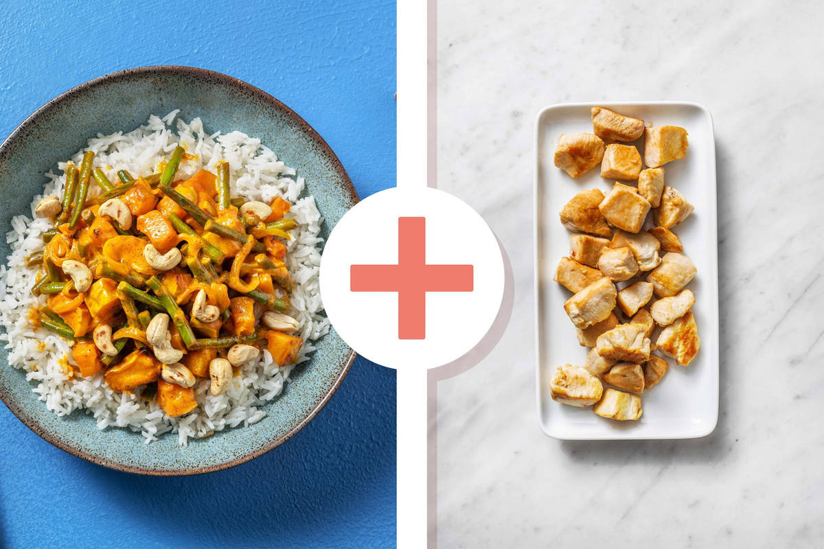 Creamy Roasted Butternut Squash Curry with Chicken Breast