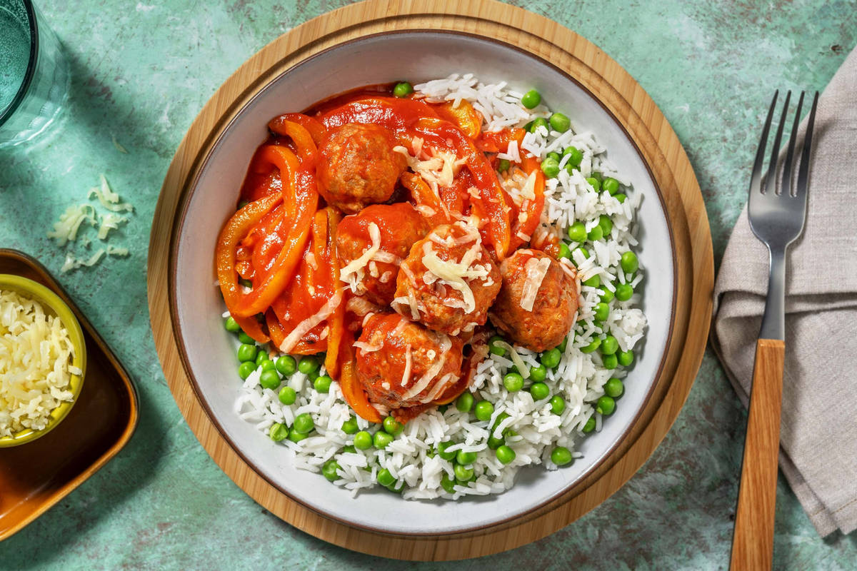 Pork Meatballs in Spiced Tomato Sauce