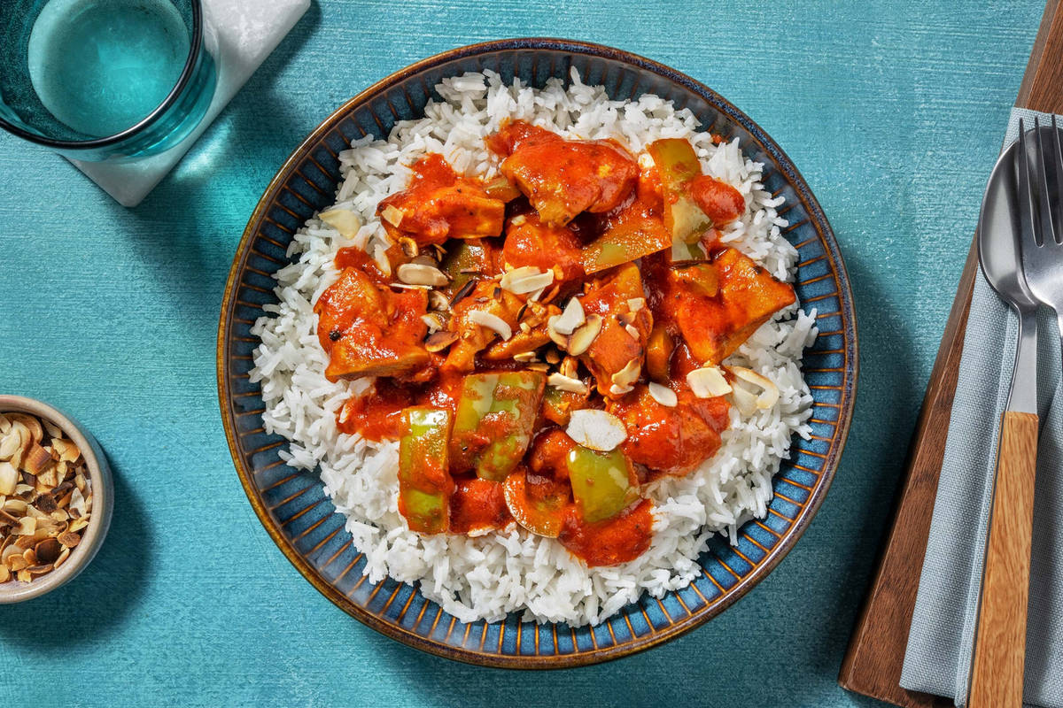 Chicken and Pepper Rogan Josh Style Curry 