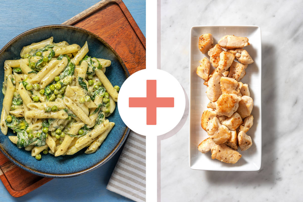 Creamy Pesto Chicken Breast Pasta