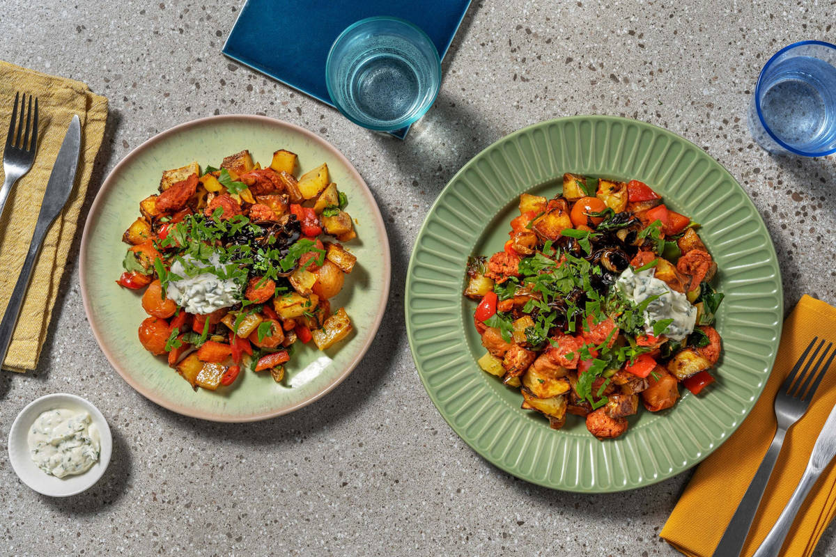 Amerikansk chorizo-biksemad