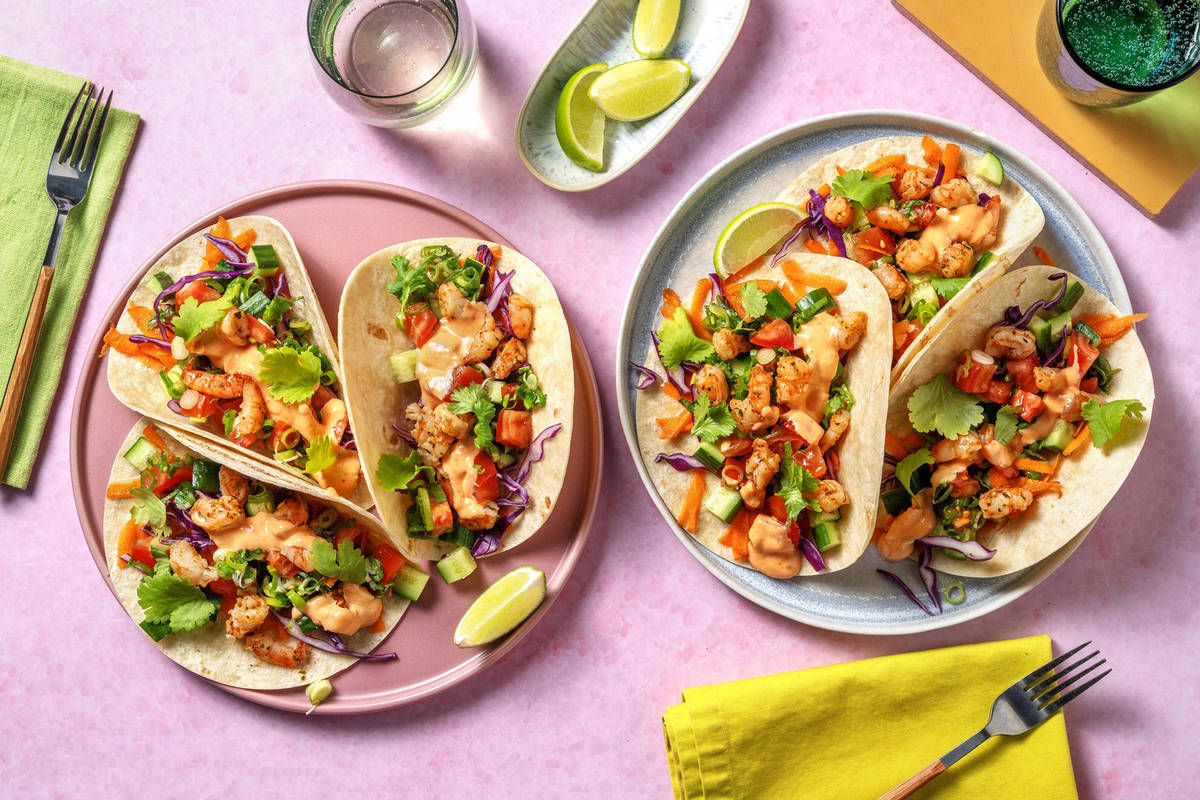 Asiatiska räktacos