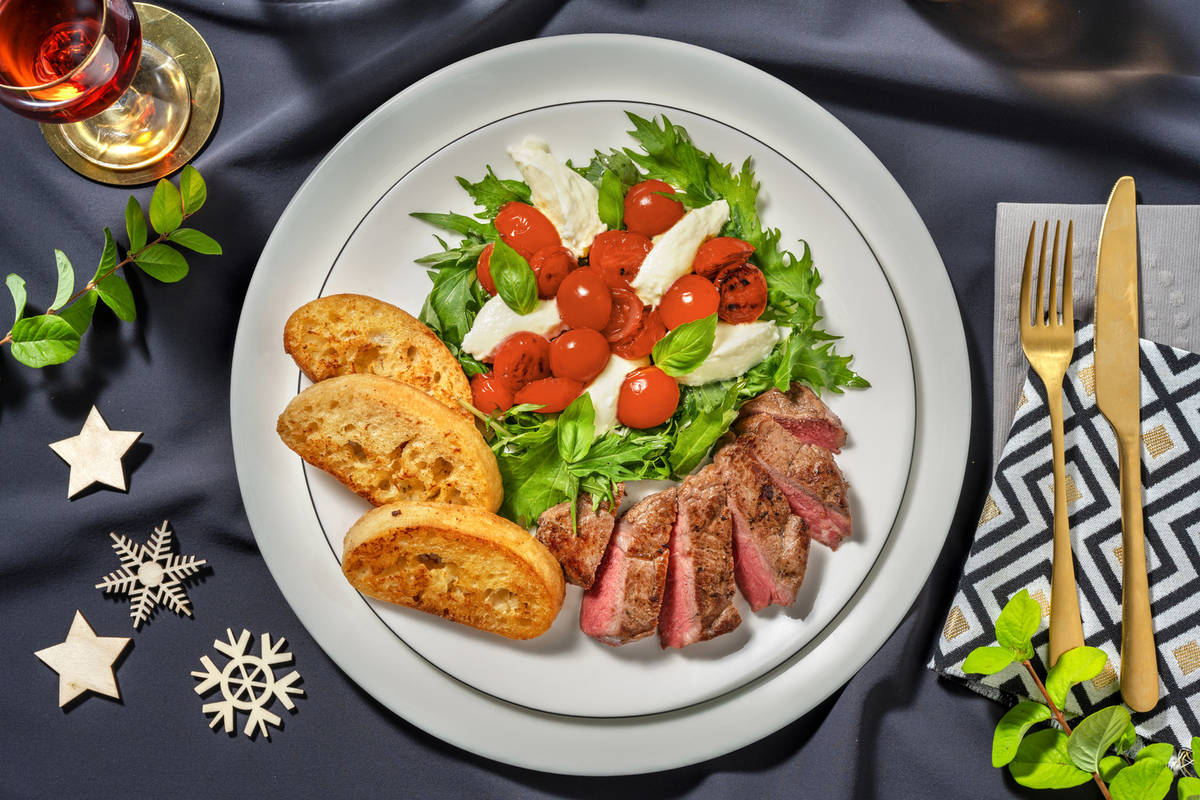 Manzo, burrata e aroma al tartufo 
